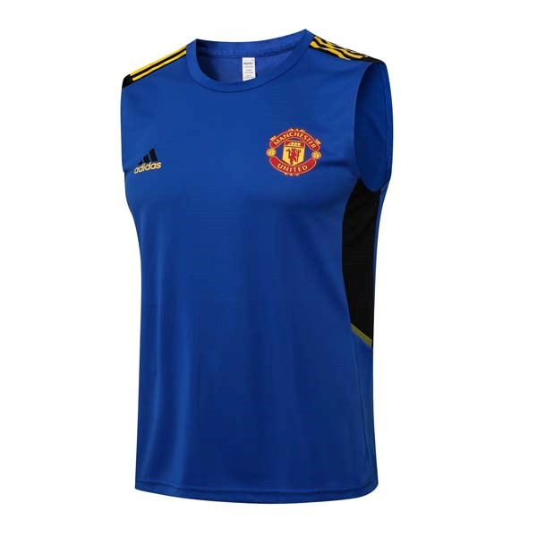 Camiseta Manchester United Sin Mangas 2022 Azul